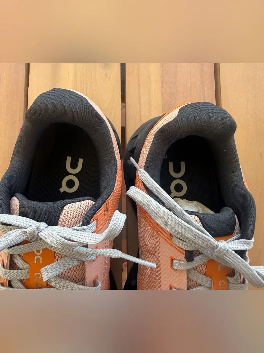 On Cloud Running Women’s “Rose Magnet” Peach Athletic Running Sneakers, size 8